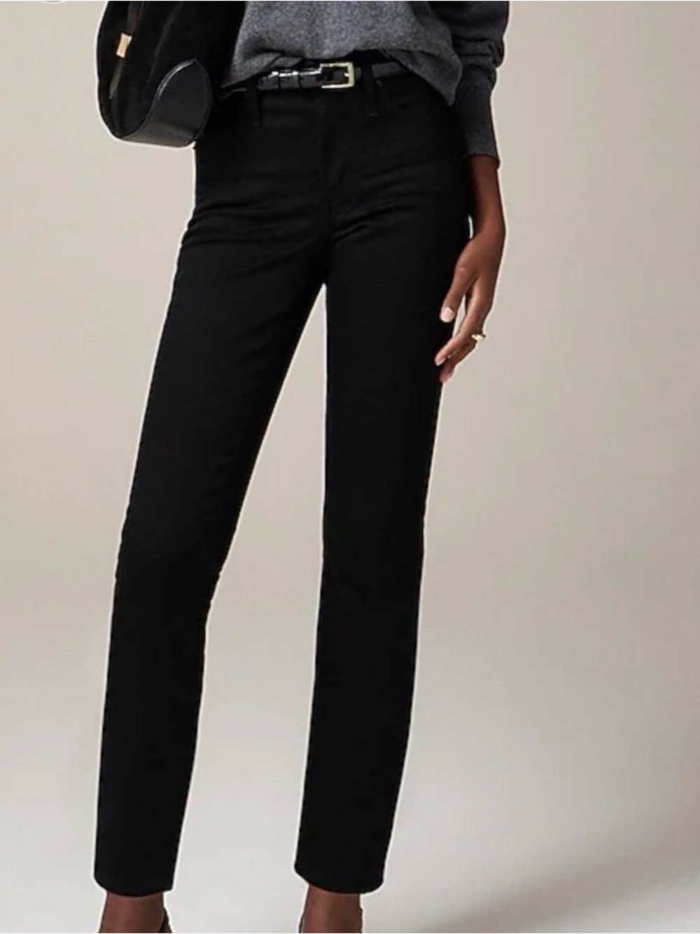 J. Crew Black Straight-Leg Women's Jeans